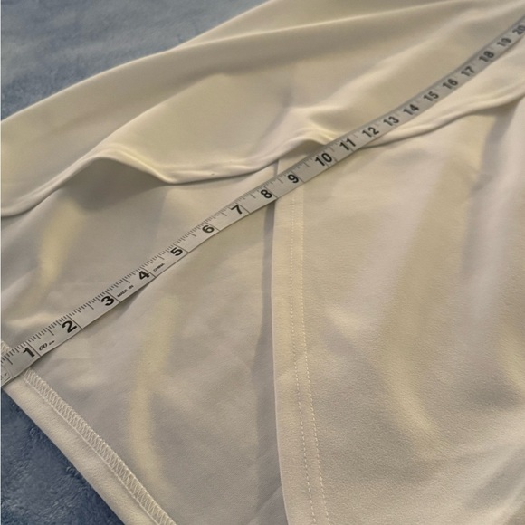PrettyGarden Cream Asymmetrical Wrap Pencil Skirt Women’s Small NWT Midi - Picture 12 of 12